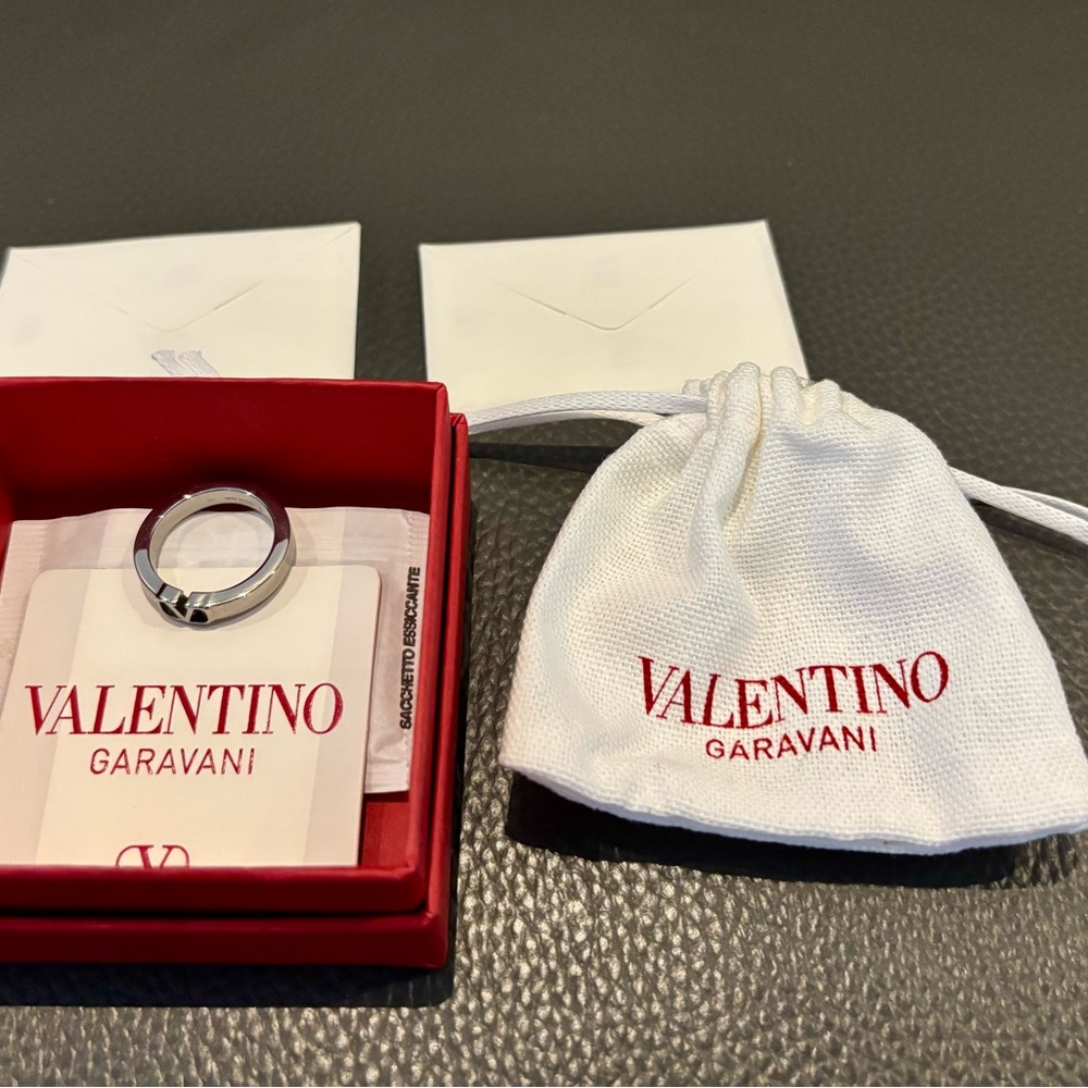 Valentino Garavani Silver Tone Ring